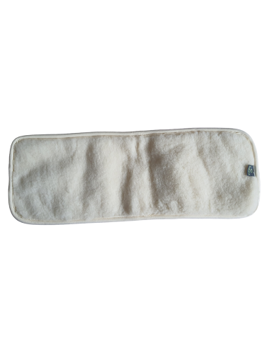 Bedrový pás z ovčej vlny 70x26cm biely