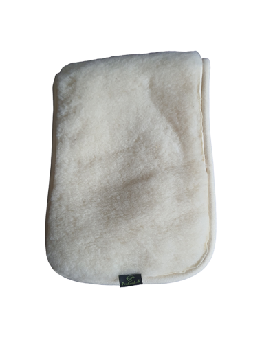 Bedrový pás z ovčej vlny 70x26cm biely