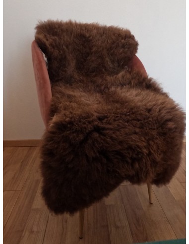 Ovčia kožušina, hnedá, dlhý vlas...